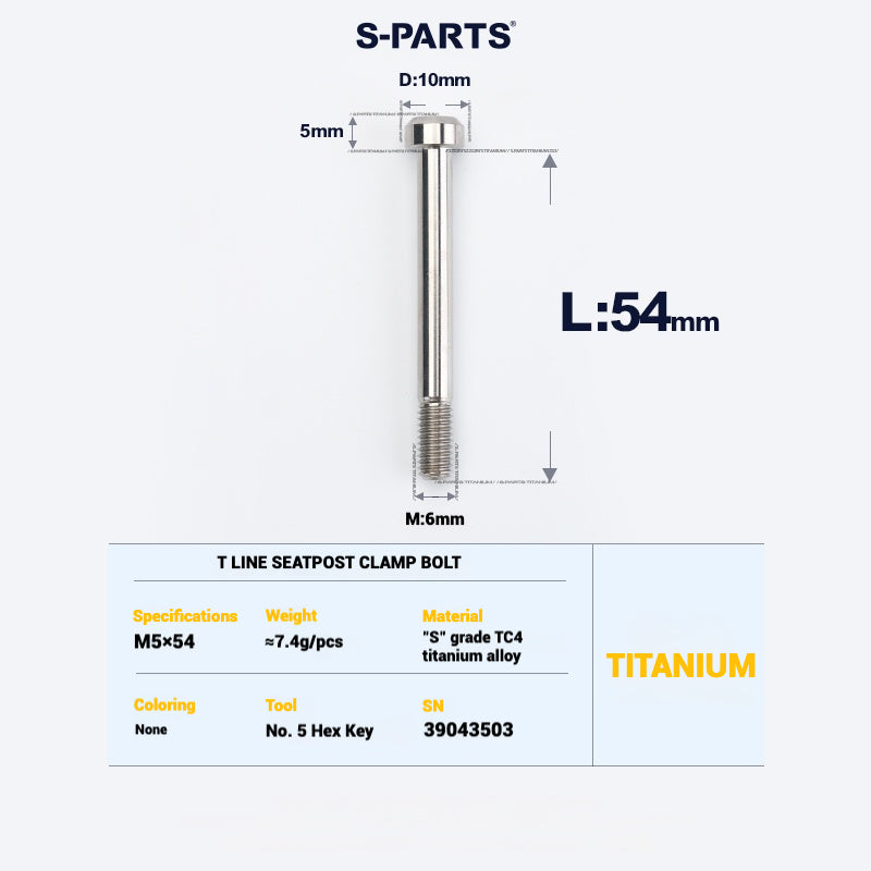 Kit d'amélioration de boulons en titane S-PARTS pour Brompton | Ensemble de visserie légère TC4 CNC pour cadre et charnière