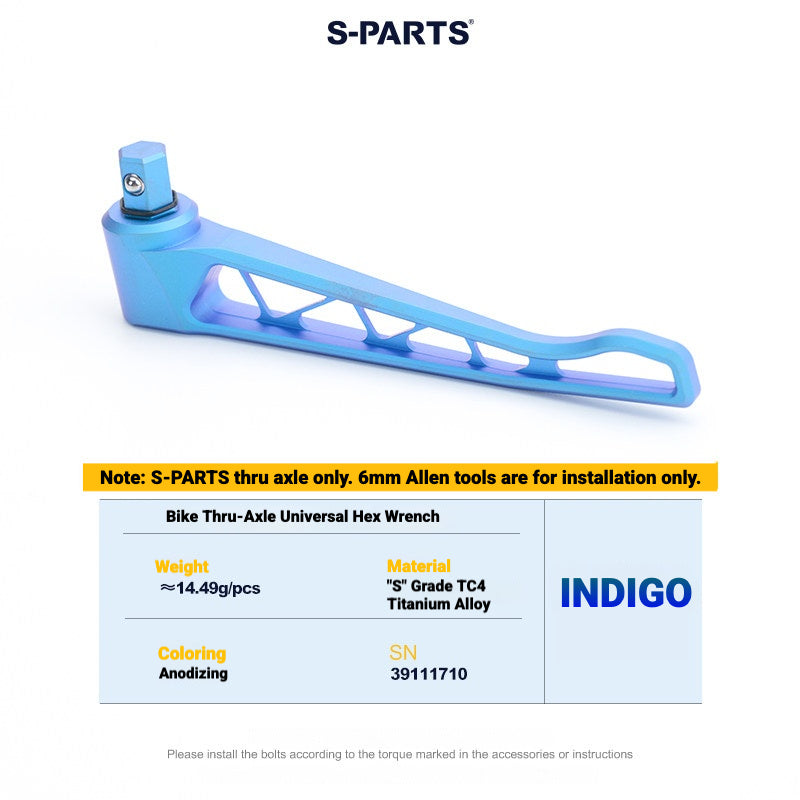 S-PARTS Titanium Thru Axle Kit for Colnago Road Bikes | TC4 Lightweight CNC Wheel Axle Upgrade