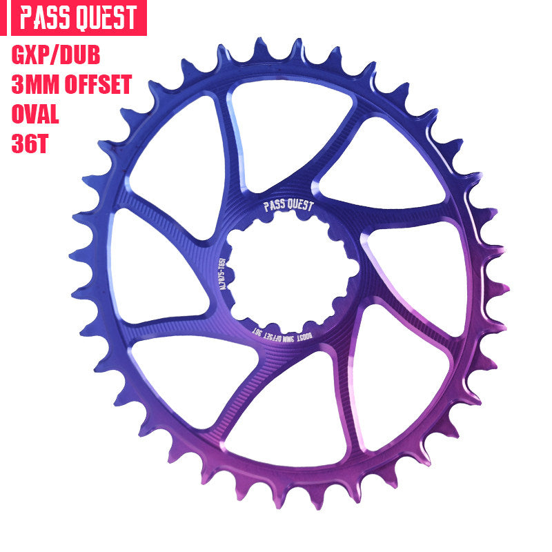 PASS QUEST SRAM GXP / DUB 3-Bolt Direct Mount Narrow-Wide Chainring | 3mm Offset 28T–38T