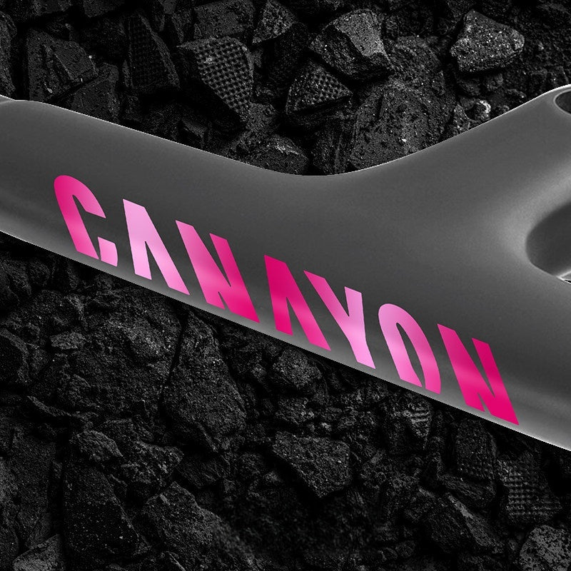 Kit de décalcomanies pour cadre de vélo de route | Autocollants pour tube diagonal ×2 + autocollant de guidon intégré | Compatible avec Canyon Aeroad CFR / CF SLX / CF SLX 8