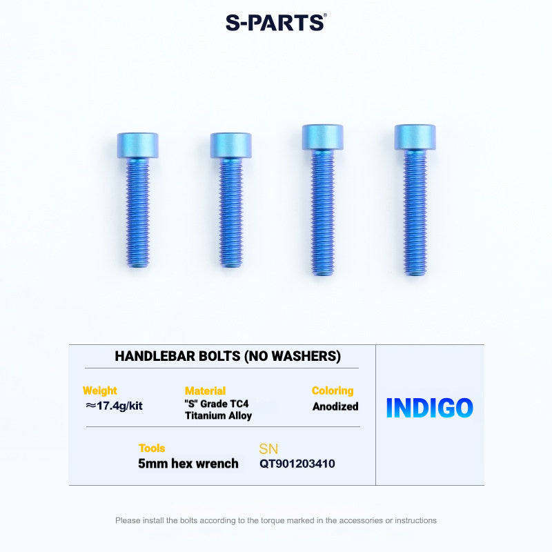 S-PARTS TC4 Titanium Bolt Kit for Colnago Y1RS | Frame & Cockpit Screw Upgrade