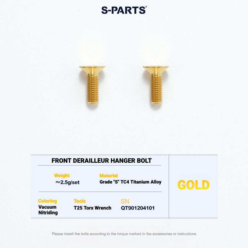 S-PARTS TC4 Titanium Bolt Kit for Colnago Y1RS | Frame & Cockpit Screw Upgrade