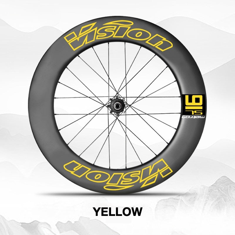 VISION METRON SL91 Single Wheel Decal Kit | Aero Carbon Rim Graphics