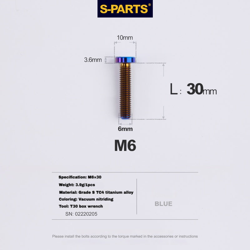 S-PARTS Титановый болт клипсы подседельного штыря для SL8 / SL7 / SL6 / Venge – Легкое и прочное улучшение