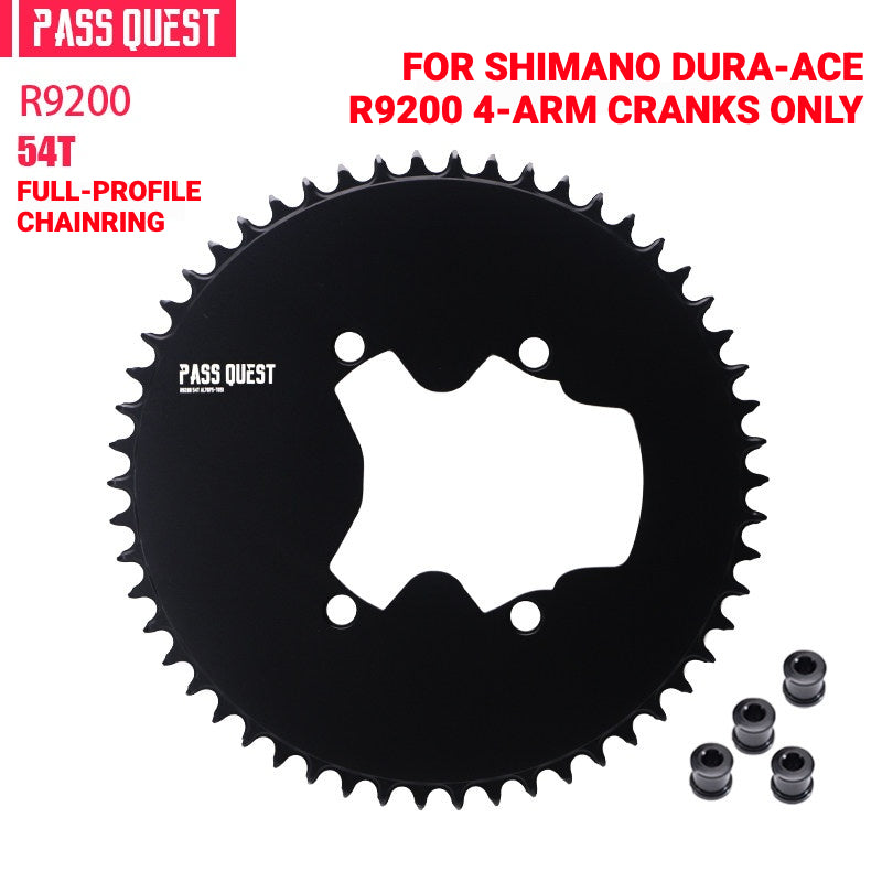 PASS QUEST Full-Profile 110BCD Narrow-Wide Chainring for Shimano R7100 / R8100 / R9200 | 42T–60T