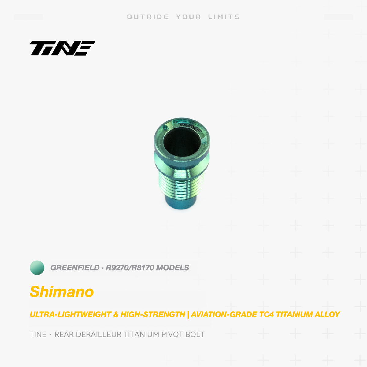 TiNE Titanium Shimano Rear Derailleur Pivot Bolt | Ultra-Light Road Bike Upgrade