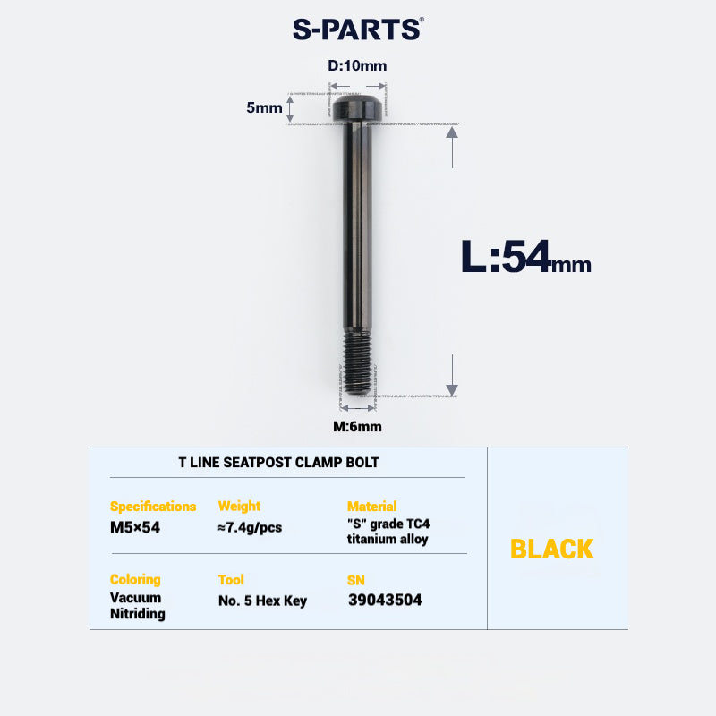 Kit d'amélioration de boulons en titane S-PARTS pour Brompton | Ensemble de visserie légère TC4 CNC pour cadre et charnière