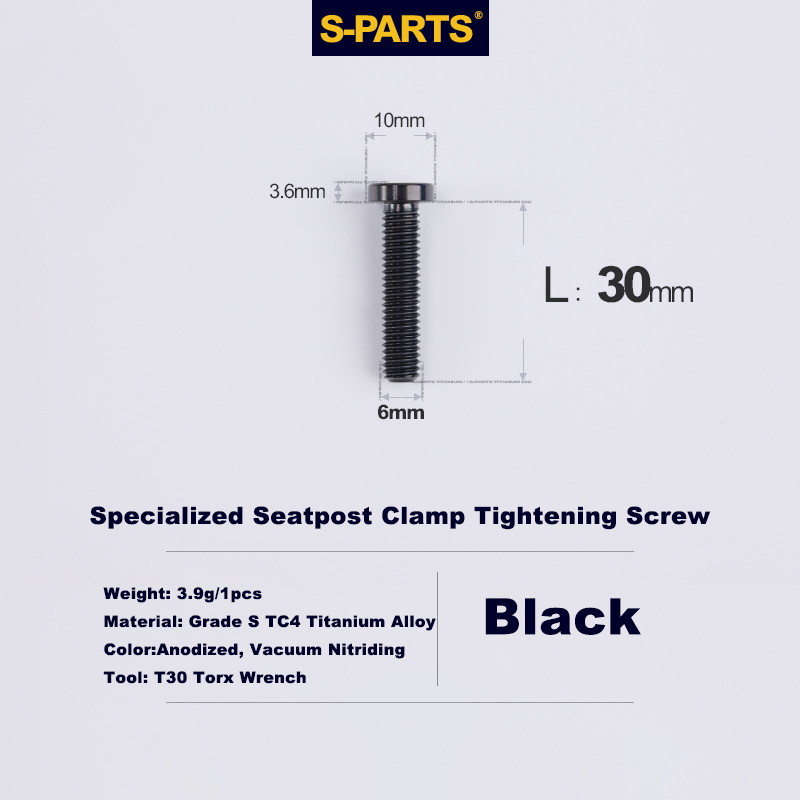 Specialized Seatpost Clamp Tightening Screw｜Seatpost Clamp WedgeTitanium Bolt For Specialized SL6, SL7, SL8, SL9 And Venge Oilslick