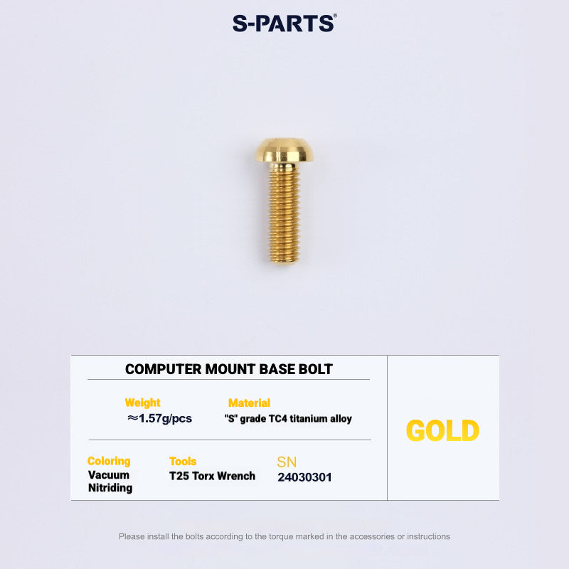 S-PARTS TC4 Titanium Bolt Kit for Colnago Y1RS | Frame & Cockpit Screw Upgrade