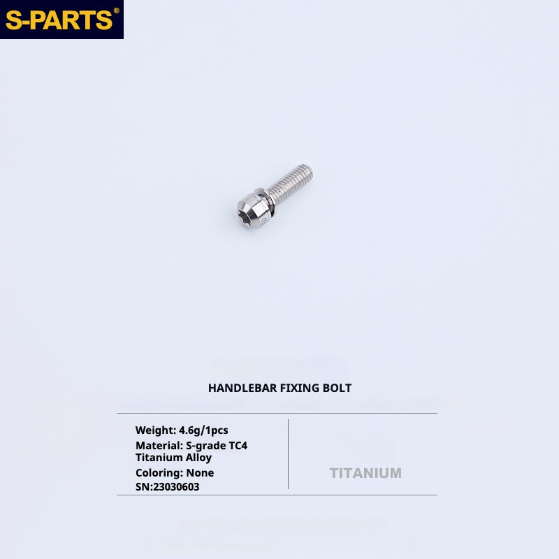 Kit d'amélioration de boulons en titane S-PARTS pour Brompton | Ensemble de visserie légère TC4 CNC pour cadre et charnière