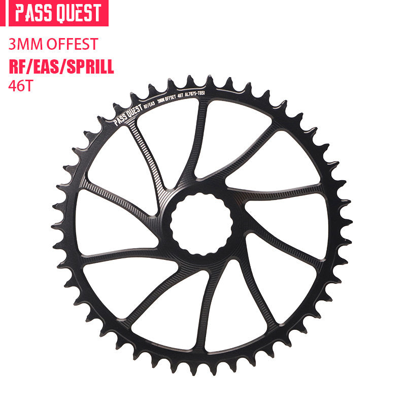 PASS QUEST 3mm Offset Direct Mount Narrow-Wide Chainring for Race Face / Easton | 40T–54T
