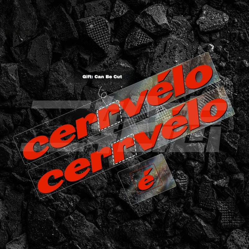 23-25 2026 cervelo S5 Frame Logo Color Decals｜Down Tube & Head Tube Sticker Kit｜48–56