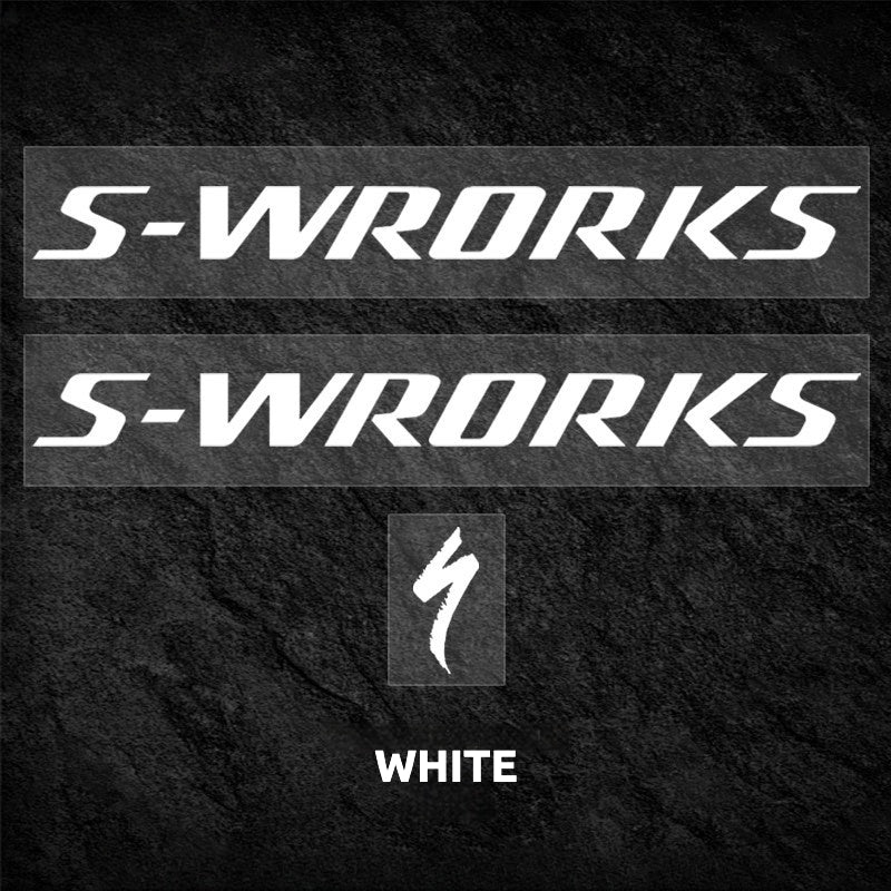 S-Works Prevail 3 헬멧 데칼 스티커 키트 - 스페셜라이즈드 퀵스텝 팀 로고 색상 변경