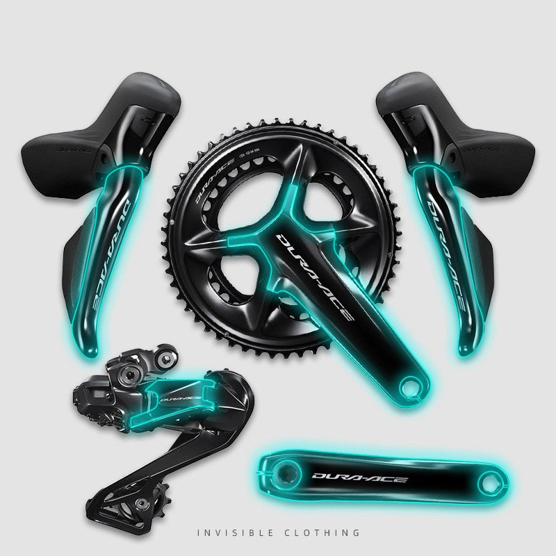 Shimano 105 R7170 / Ultegra R8170 Bike Protection Film Kit – Road Bike Shifter & Crank TPU Sticker Guard
