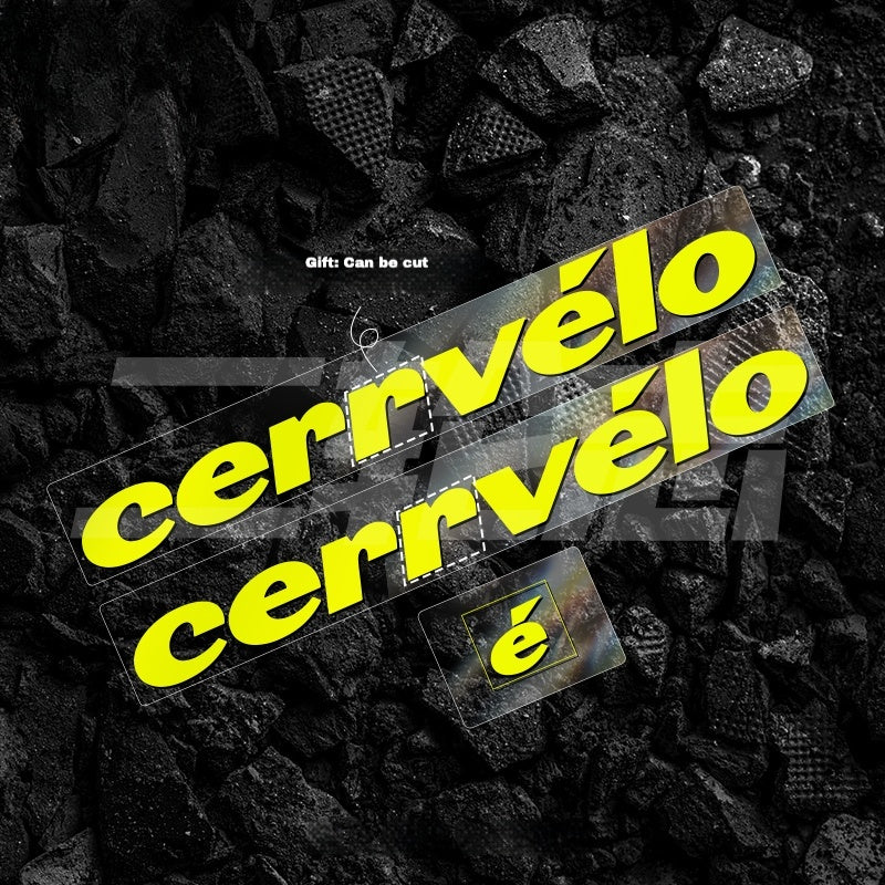 23-25 2026 cervelo S5 Frame Logo Color Decals｜Down Tube & Head Tube Sticker Kit｜48–56