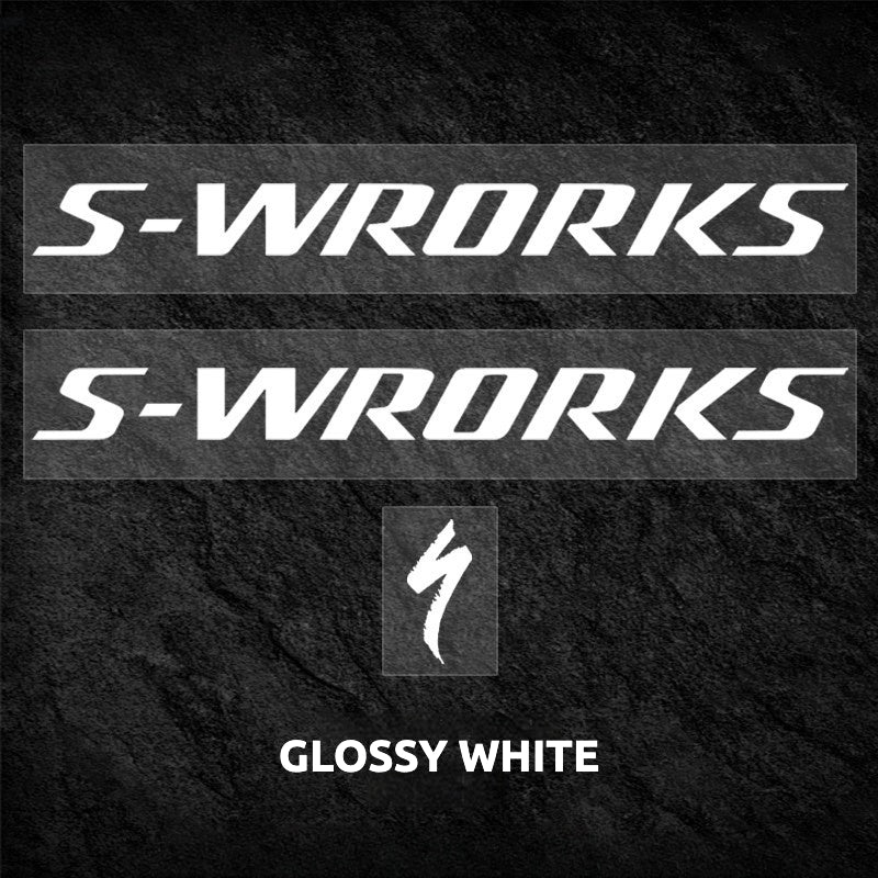 S-Works Prevail 3 헬멧 데칼 스티커 키트 - 스페셜라이즈드 퀵스텝 팀 로고 색상 변경