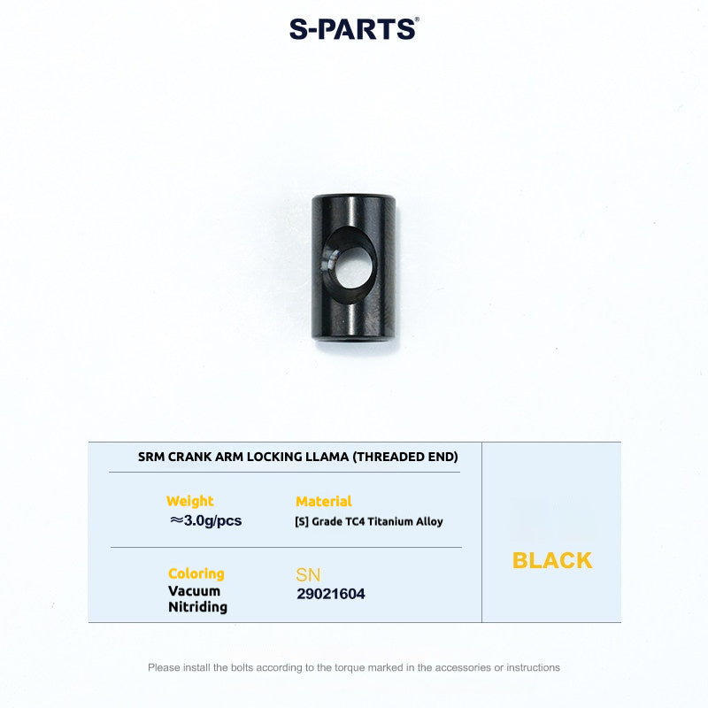 Tornillos de titanio S-PARTS para adaptarse a las cubiertas de cigüeñal de titanio SRM PM9 para los lados de transmisión y no transmisión.