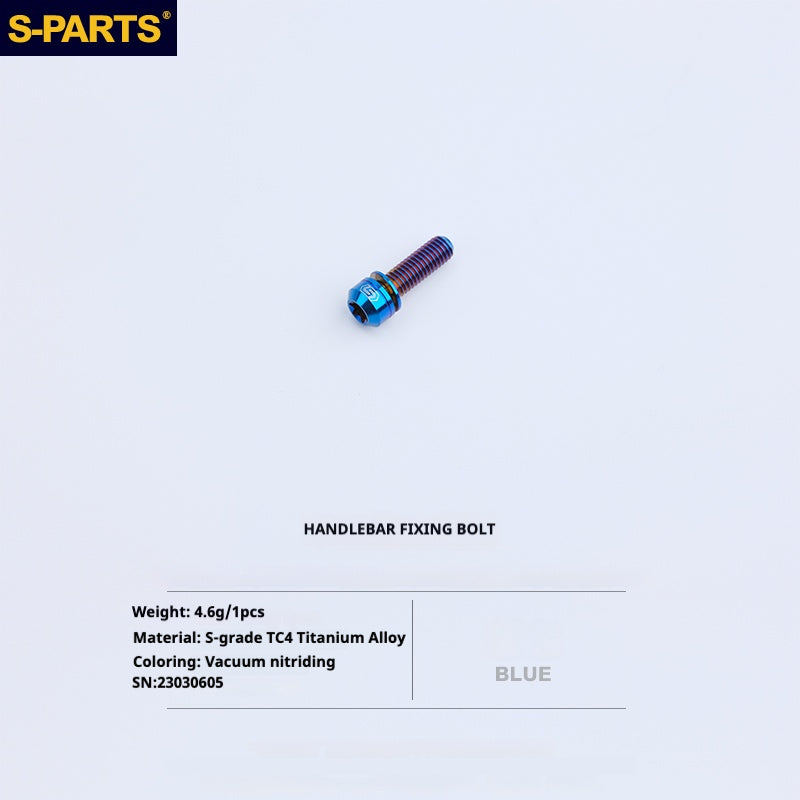 Kit d'amélioration de boulons en titane S-PARTS pour Brompton | Ensemble de visserie légère TC4 CNC pour cadre et charnière