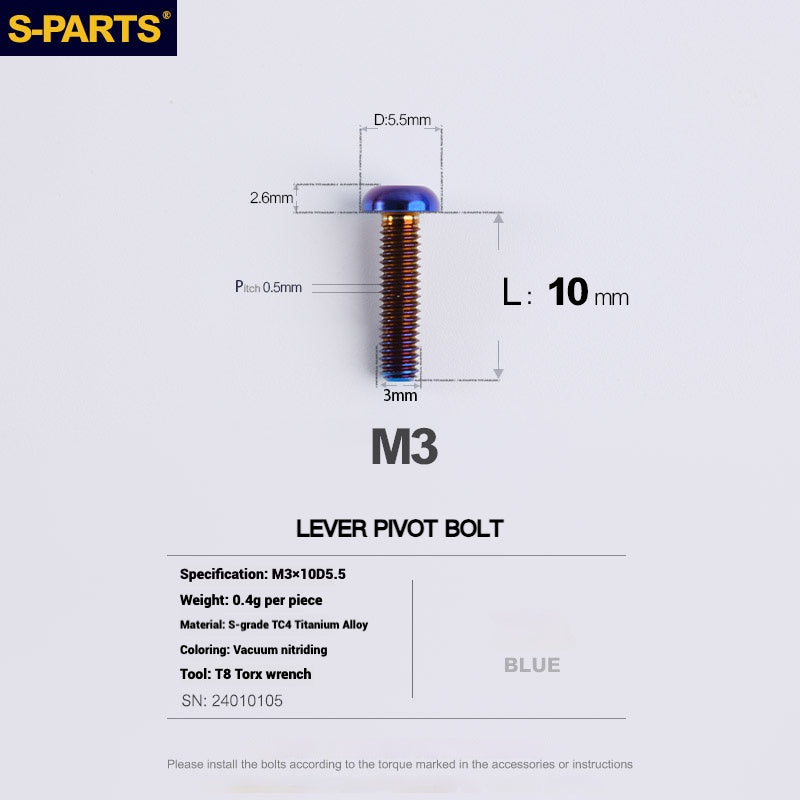 S-PARTS Titanium Bolt Upgrade Kit for SRAM MAVEN Brakes | CNC Precision | Lightweight | Full Color Options