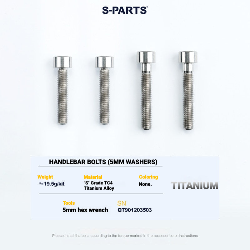 S-PARTS TC4 Titanium Bolt Kit for Colnago Y1RS | Frame & Cockpit Screw Upgrade