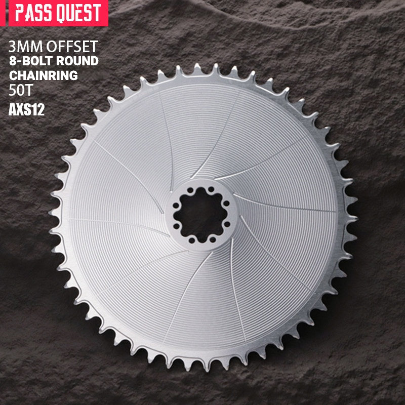 PASS QUEST SRAM AXS 8-Bolt Direct Mount Narrow-Wide Chainring | 3mm Offset 40T–54T