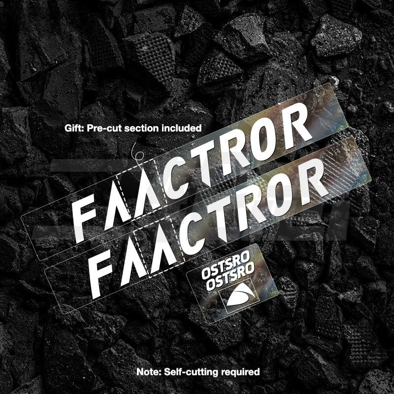 FACTOR OSTRO VAM Frame Protection & Logo Sticker Kit | Custom Color Wrap Decal Set for Road Bikes