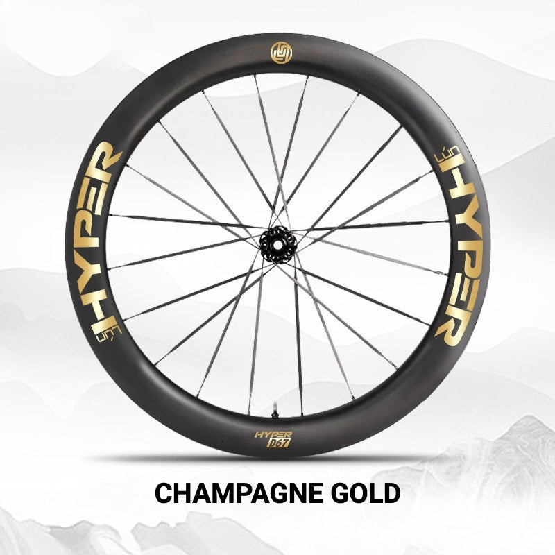 Infinity Logo Decals for Lún HYPER 3 D67 Gen 3 Wheelset | Waterproof Rim Overlay Stickers（Complete Decal Set for Two Wheels + Spare Decals Included）