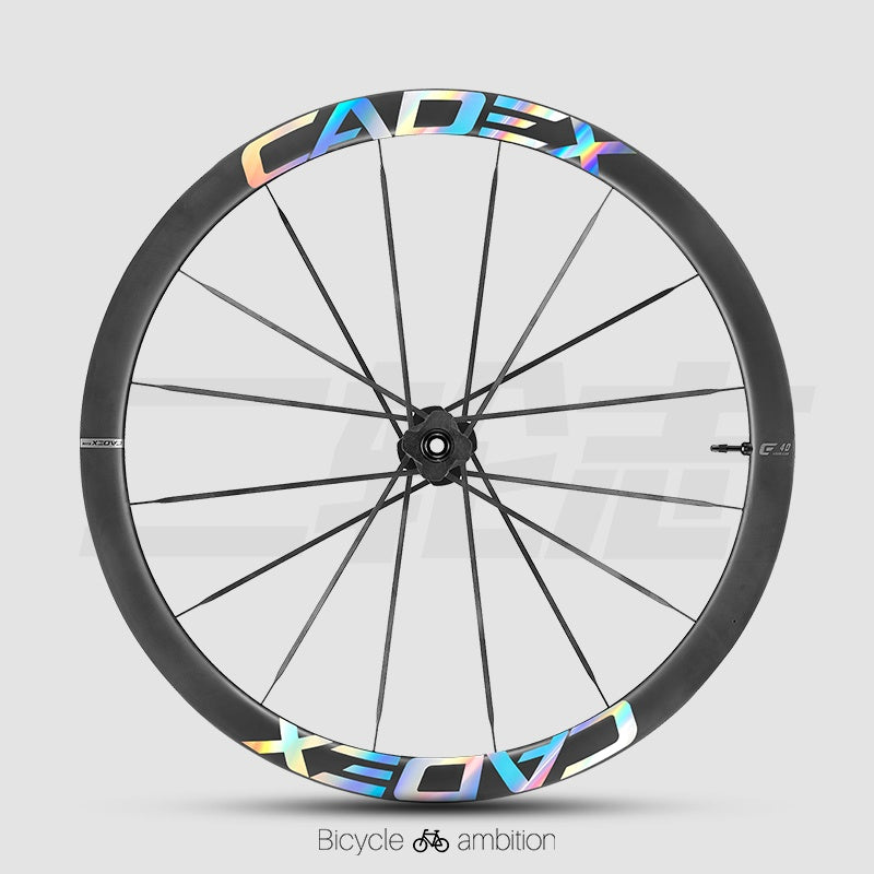 Autocollants décalcomanies pour jante de roue CADEX 50 Ultra | Vinyle de changement de couleur pour roue de vélo de route en carbone, étanche, résistant aux UV, options multicolores