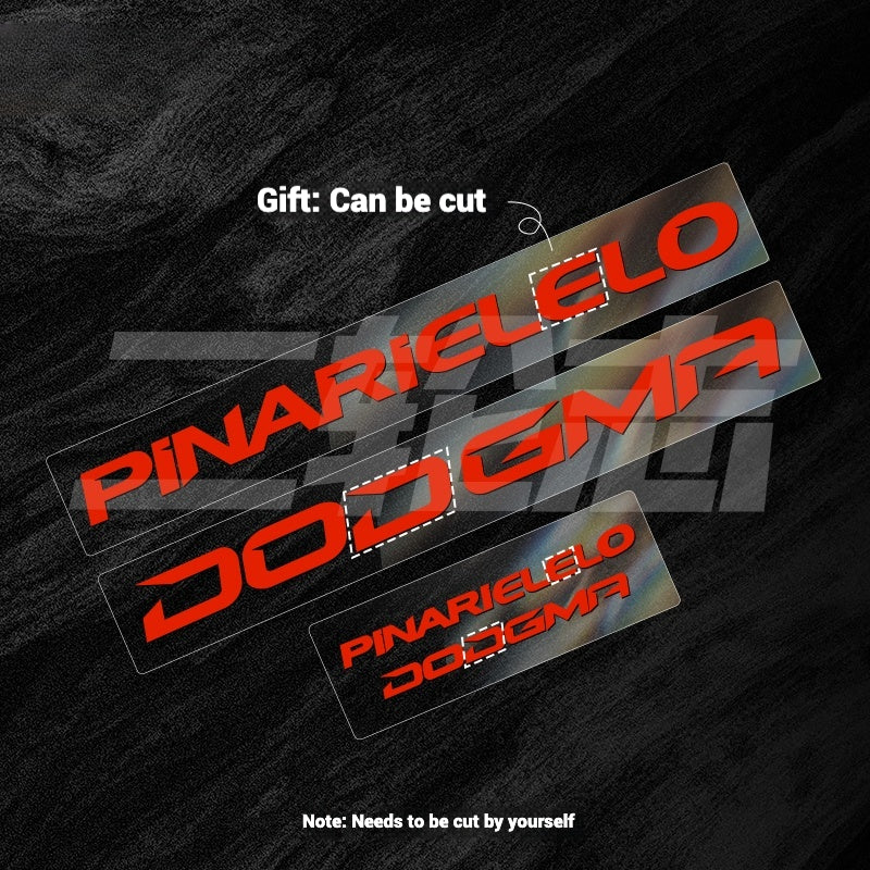 2025 Pinarello DOGMA F Factory Logo Color Change Decal Set｜Downtube + Chainstay Stickers (Multiple Colors)