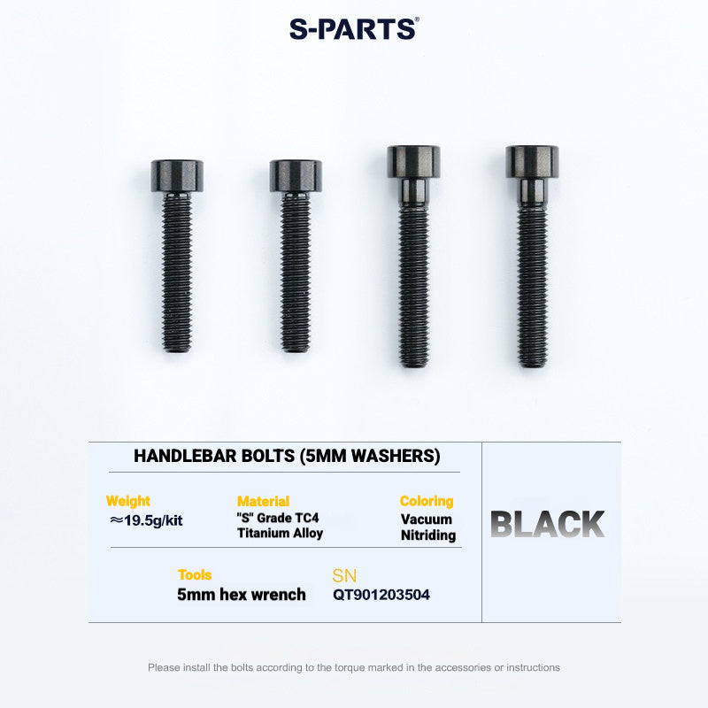 S-PARTS TC4 Titanium Bolt Kit for Colnago Y1RS | Frame & Cockpit Screw Upgrade