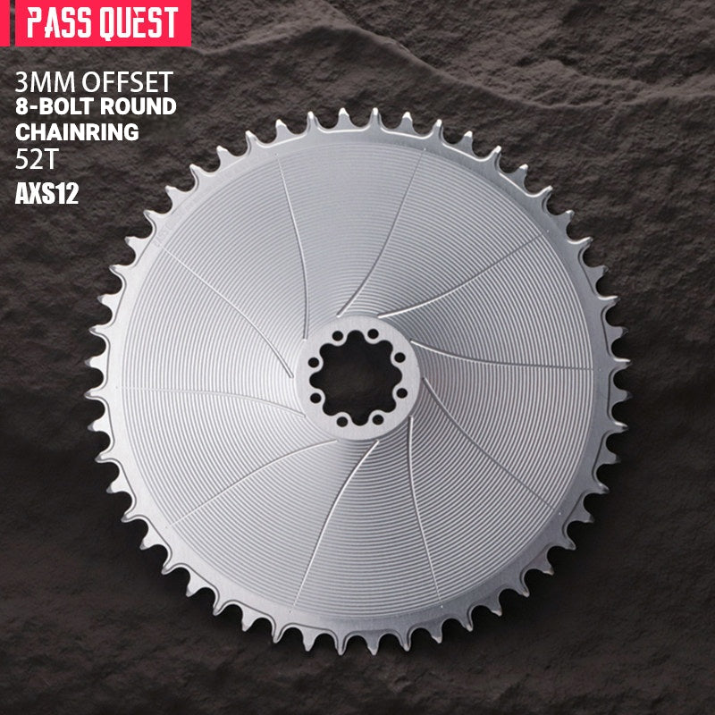 PASS QUEST SRAM AXS 8-Bolt Direct Mount Narrow-Wide Chainring | 3mm Offset 40T–54T