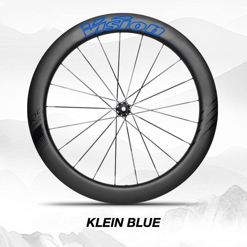 Custom Decal Kit for VISION METRON 45 RS Wheels | Road Bike Carbon Rim Wrap Stickers(Complete Wheelset Decal Kit + Spare Decals Included)