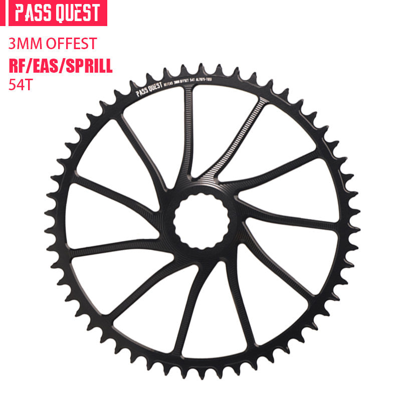 PASS QUEST 3mm Offset Direct Mount Narrow-Wide Chainring for Race Face / Easton | 40T–54T