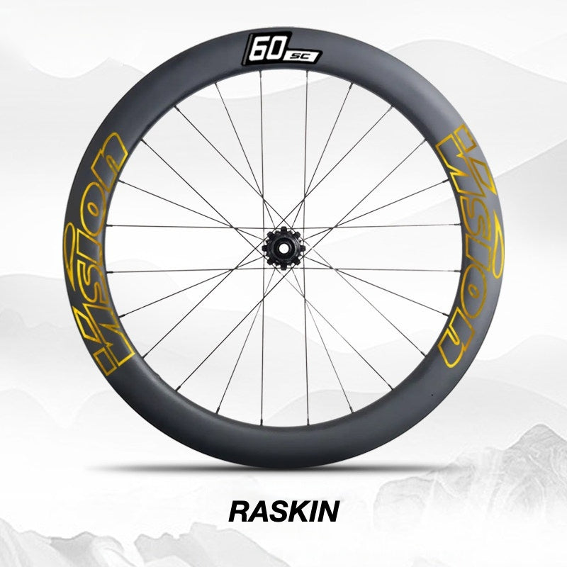 Custom Decal Kit for VISION SC60 Wheels | Road Bike Carbon Rim Wrap Stickers(Complete Wheelset Decal Kit + Spare Set)