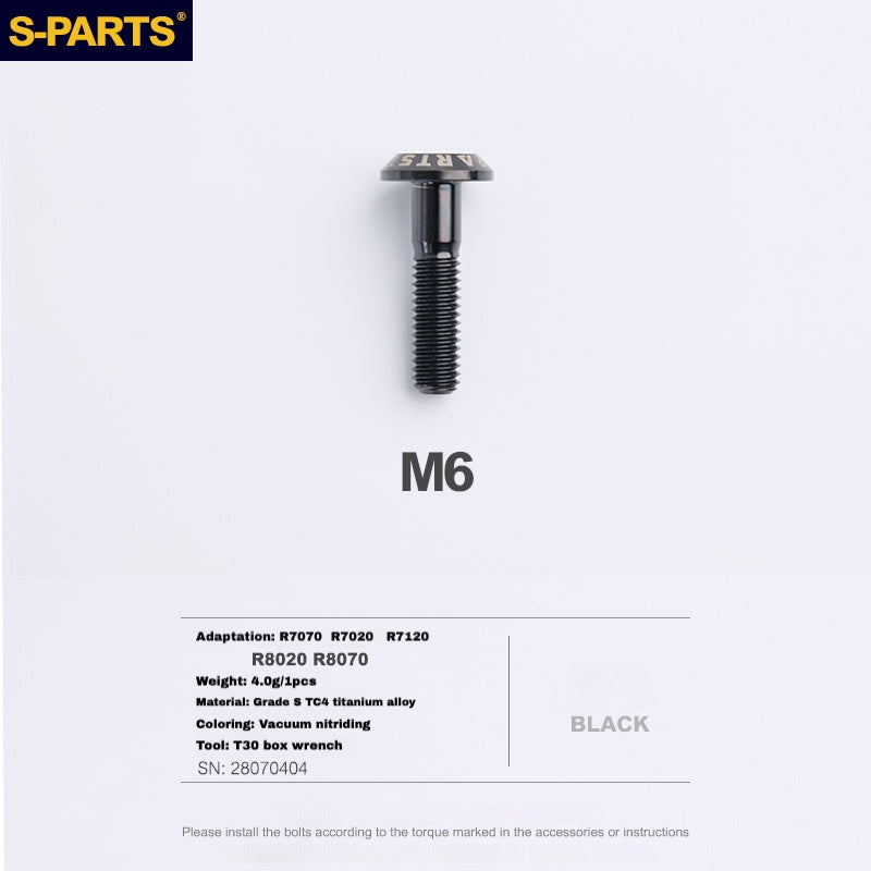 Болт корпуса суппорта S-PARTS из титана для Shimano R9120/R8070/M9120/M8100 | SRAM RED FOECE – легкие анодированные крепежные винты для тормозов