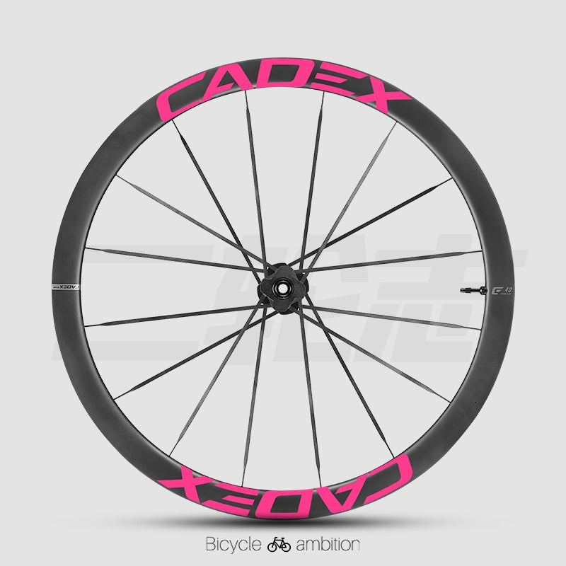 Autocollants décalcomanies pour jante de roue CADEX 50 Ultra | Vinyle de changement de couleur pour roue de vélo de route en carbone, étanche, résistant aux UV, options multicolores