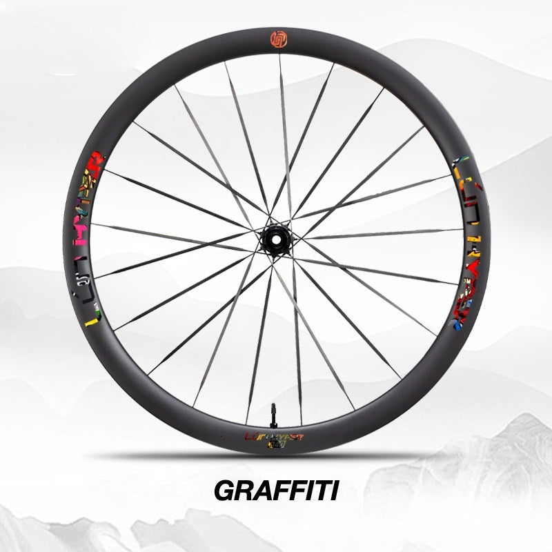 Infinity Logo Decals for Lún HYPER 5 D40 Gen 5 Wheelset | Waterproof Rim Overlay Stickers（Complete Decal Set for Two Wheels + Spare Decals Included）