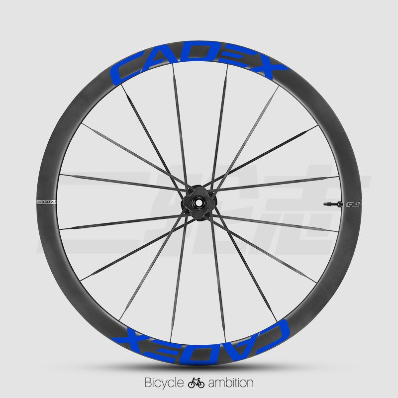 Autocollants décalcomanies pour jante de roue CADEX 50 Ultra | Vinyle de changement de couleur pour roue de vélo de route en carbone, étanche, résistant aux UV, options multicolores