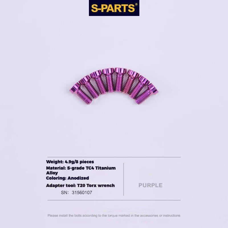 Viti per deragliatore in titanio S-PARTS compatibili con SRAM RED AXS
