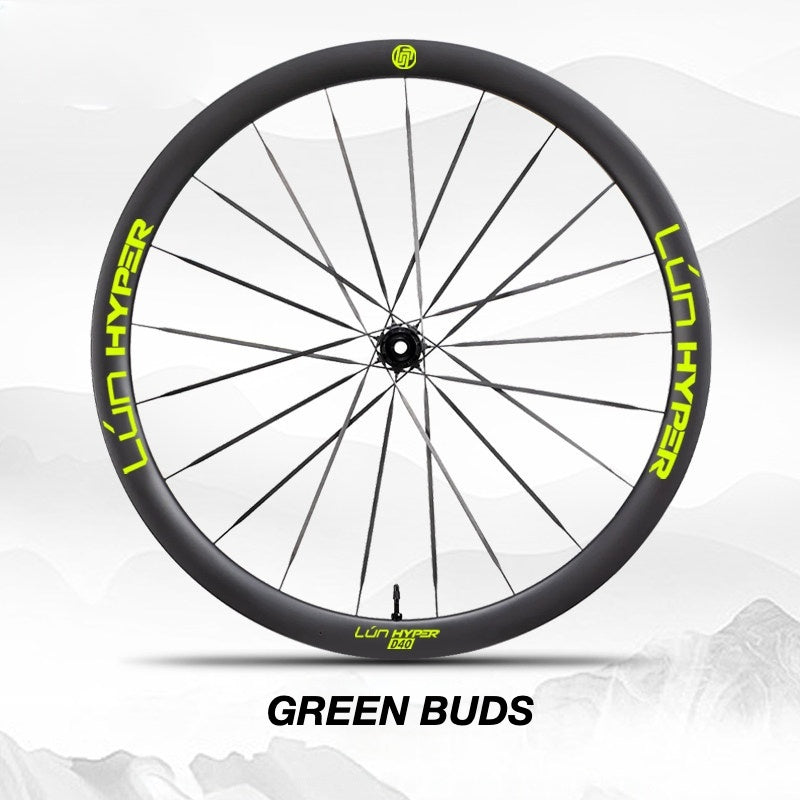 Infinity Logo Decals for Lún HYPER 5 D40 Gen 5 Wheelset | Waterproof Rim Overlay Stickers（Complete Decal Set for Two Wheels + Spare Decals Included）