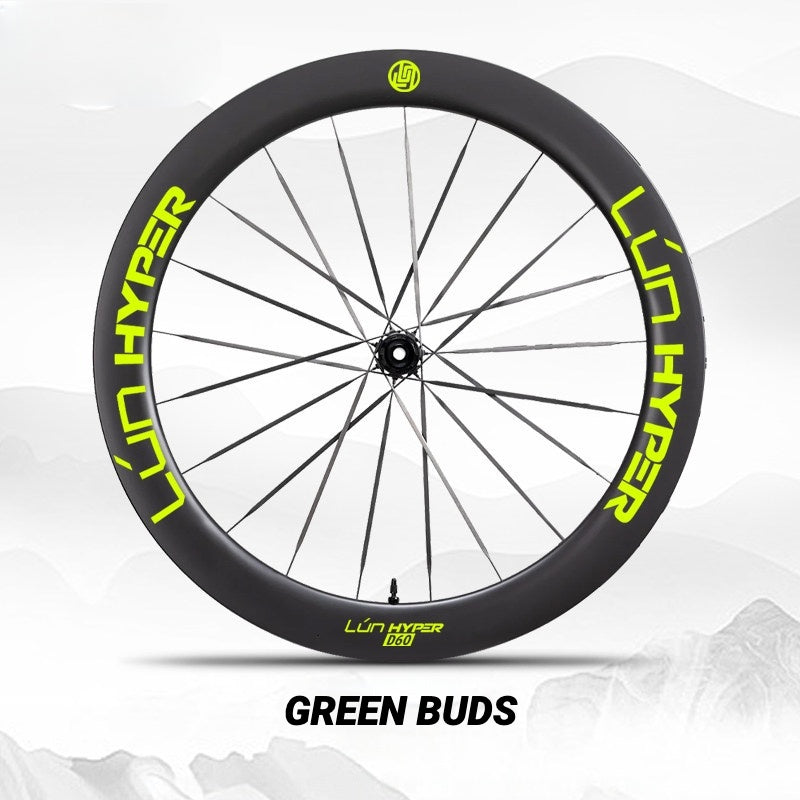 Infinity Logo Decals for Lún HYPER 5 D60 Gen 5 Wheelset | Waterproof Rim Overlay Stickers（Complete Decal Set for Two Wheels + Spare Decals Included）