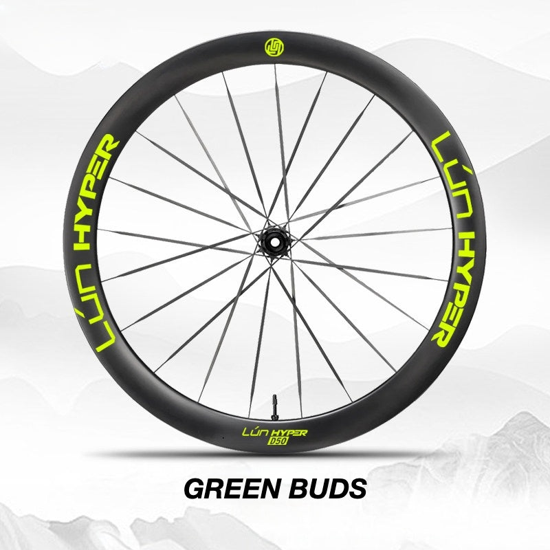Infinity Logo Decals for Lún HYPER 5 D50 Gen 5 Wheelset | Waterproof Rim Overlay Stickers（Complete Decal Set for Two Wheels + Spare Decals Included）