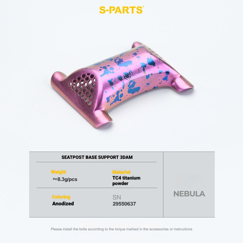 S-PARTS 3DAM Titanium 3D Printed Seatpost Hardware Kit for CERVÉLO S5 (2026 Compatible)