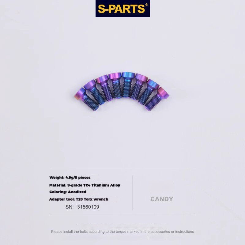 Viti per deragliatore in titanio S-PARTS compatibili con SRAM RED AXS