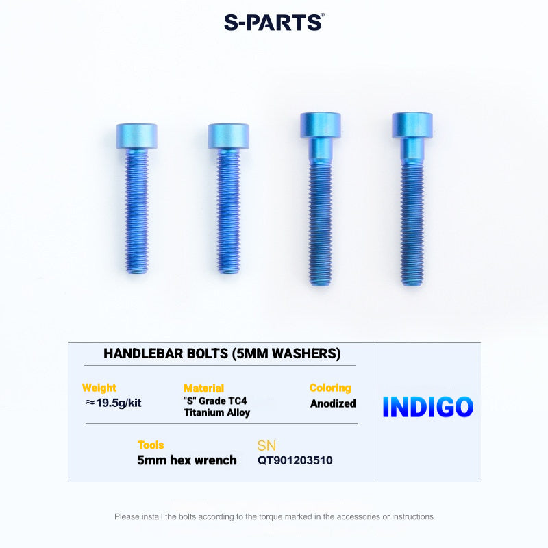 S-PARTS TC4 Titanium Bolt Kit for Colnago Y1RS | Frame & Cockpit Screw Upgrade