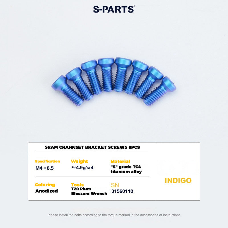 Viti per deragliatore in titanio S-PARTS compatibili con SRAM RED AXS