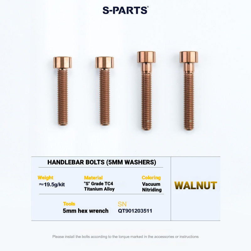 S-PARTS TC4 Titanium Bolt Kit for Colnago Y1RS | Frame & Cockpit Screw Upgrade
