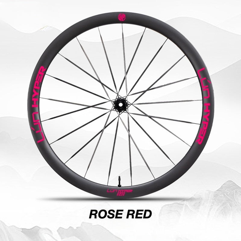 Infinity Logo Decals for Lún HYPER 5 D40 Gen 5 Wheelset | Waterproof Rim Overlay Stickers（Complete Decal Set for Two Wheels + Spare Decals Included）