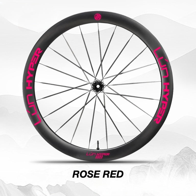 Infinity Logo Decals for Lún HYPER 5 D50 Gen 5 Wheelset | Waterproof Rim Overlay Stickers（Complete Decal Set for Two Wheels + Spare Decals Included）