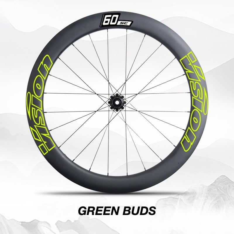 Custom Decal Kit for VISION SC60 Wheels | Road Bike Carbon Rim Wrap Stickers(Complete Wheelset Decal Kit + Spare Set)